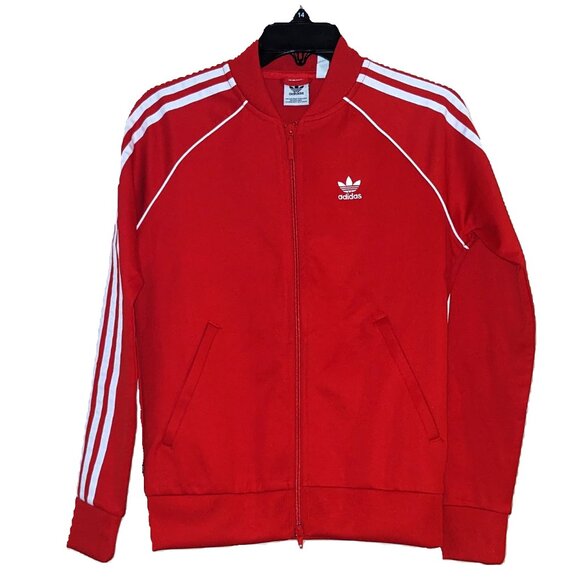 Red womans Adidas active wear jacket - Picture 2 of 6
